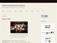 Tablet Screenshot of dramafestival.ie