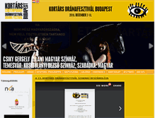 Tablet Screenshot of dramafestival.hu